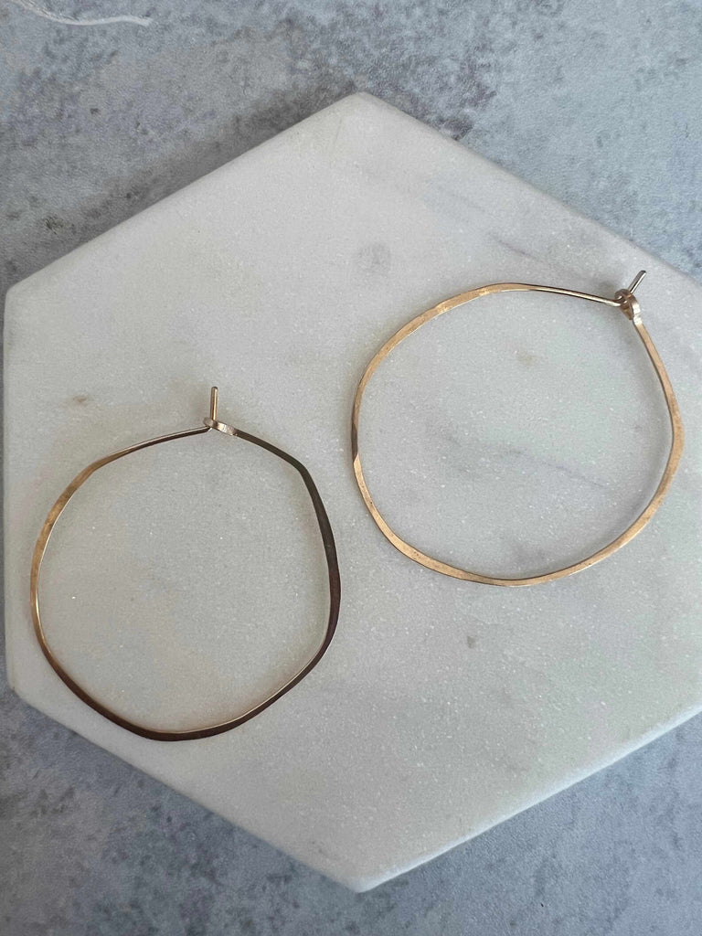 Organic Circles Hoop Earrings