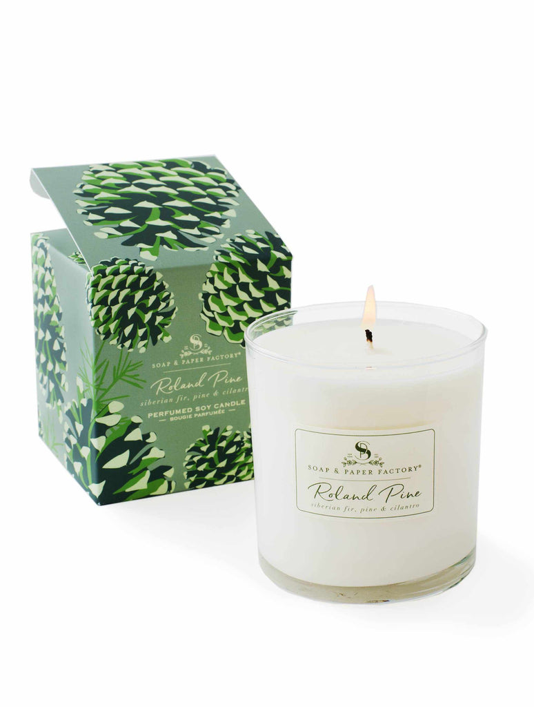 Roland Pine Large Soy Candle from Soap & Paper Factory