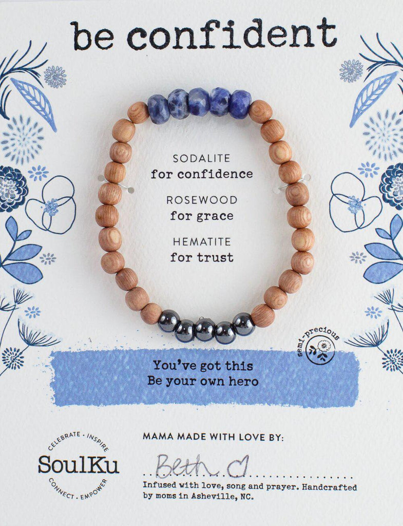 Be Your Own Hero Confident Bracelet with Sodalite