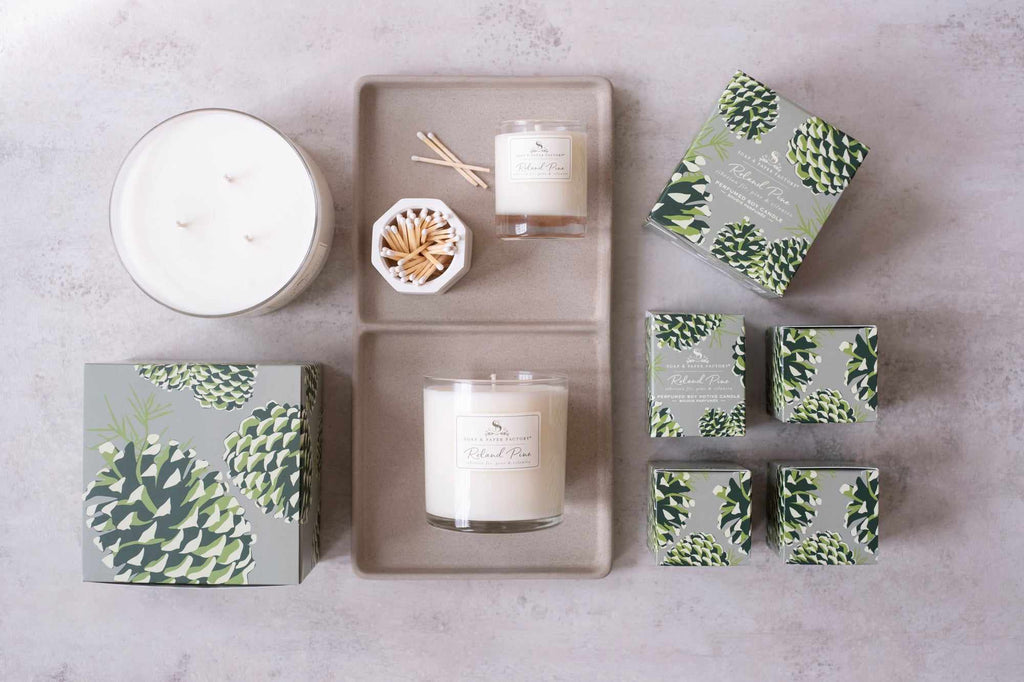 Roland Pine Large Soy Candle Display