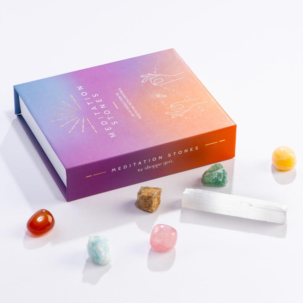 Set of Meditation Stones for meditating with crystals