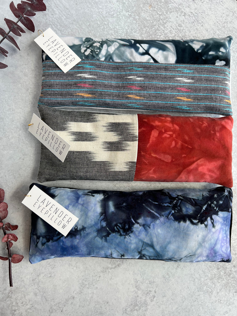 Handmade Lavender Eye Pillows in three colors