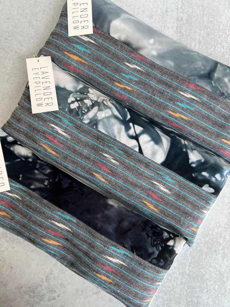 Handmade Lavender Eye Pillow in Moody Sky