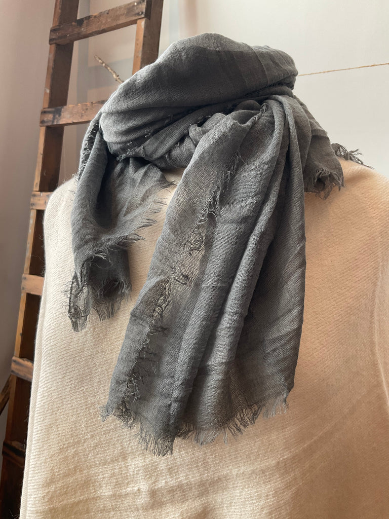 Rubyzaar boho shawl scarf on mannequin