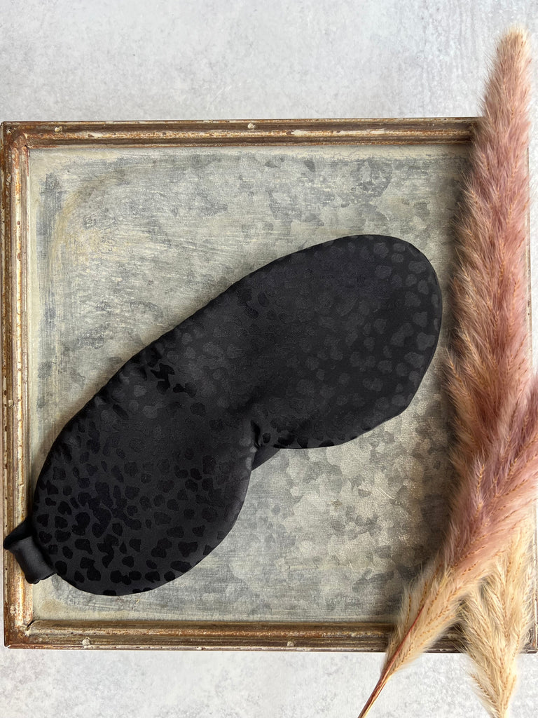 Luxury Sleep Mask in Lights Out Black