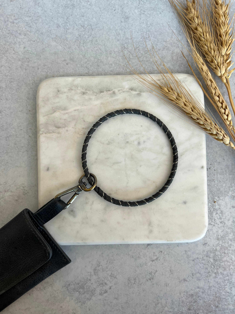 Wristlet Keychain in Black