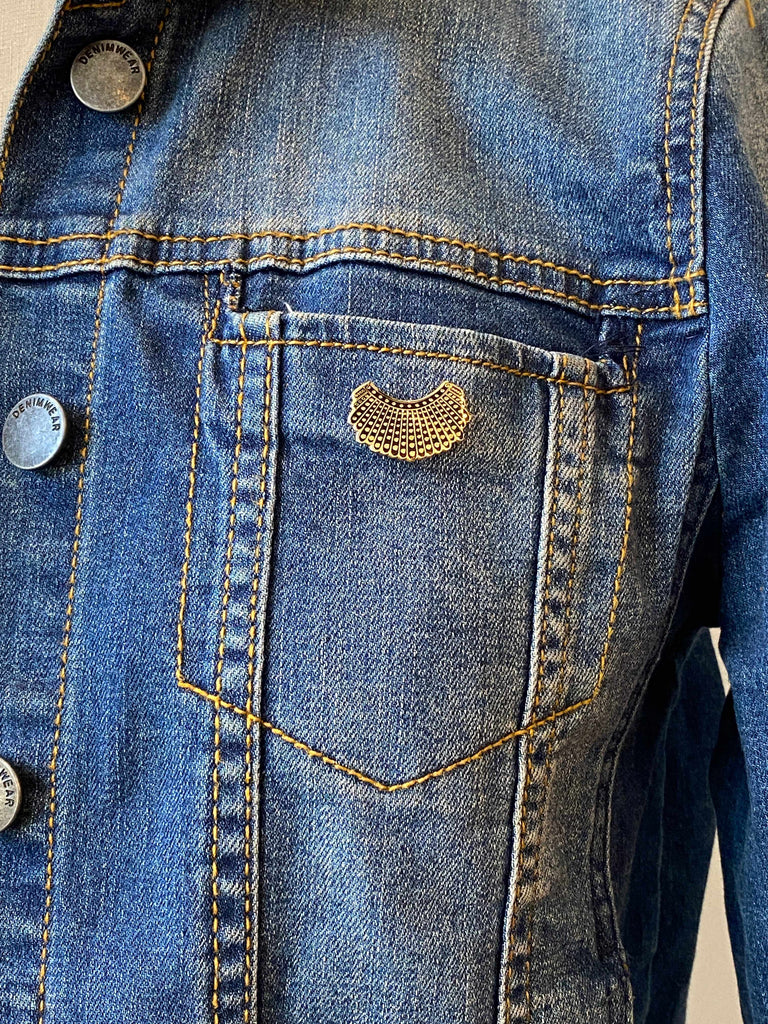 Justice Ruth Bader Ginsburg collar pin