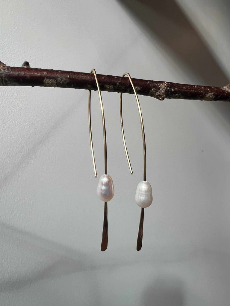 Pearl Threader Earrings