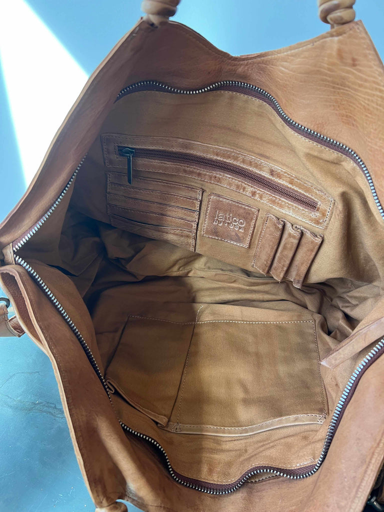 Interior of Leather Nelly Shoulder Bag