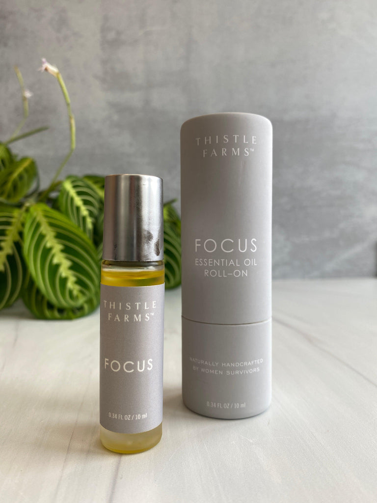 Handmade Healing Oil Roller for Focus with grapefruit, peppermint, and lemon