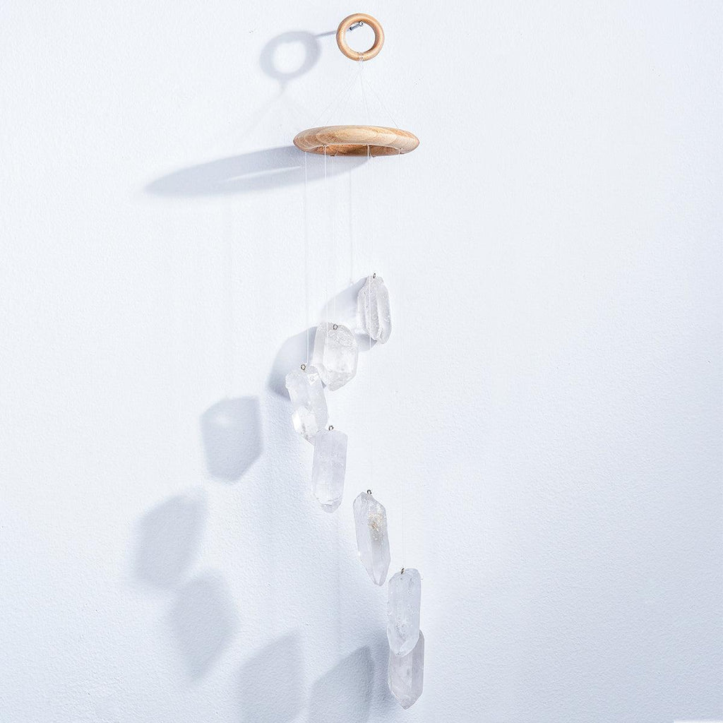 Clear Quartz Wind Chimes from Geocentral