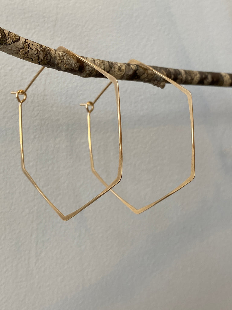 Hex Hoops Earrings