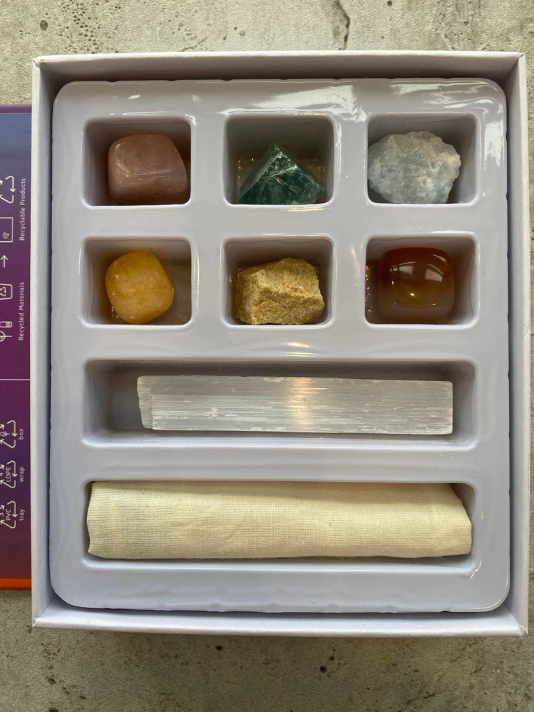 Introductory set of meditation stones in box
