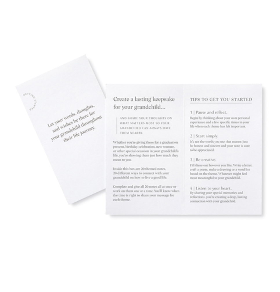 Life Notes letter writing kit instructions for grandparents