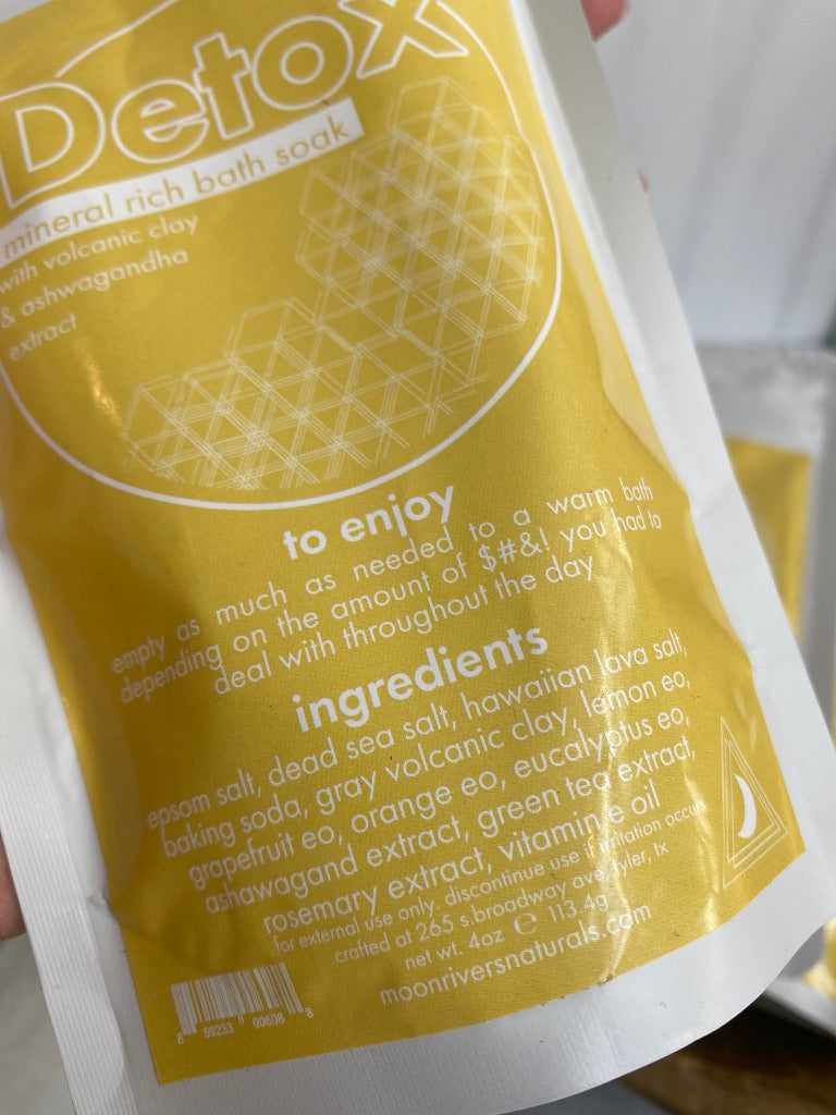 Detox mineral rich bath soap ingredients