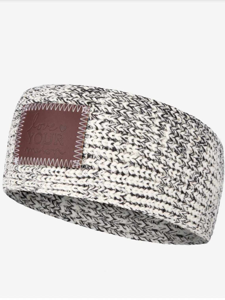 Love Your Melon Headband in black speckle