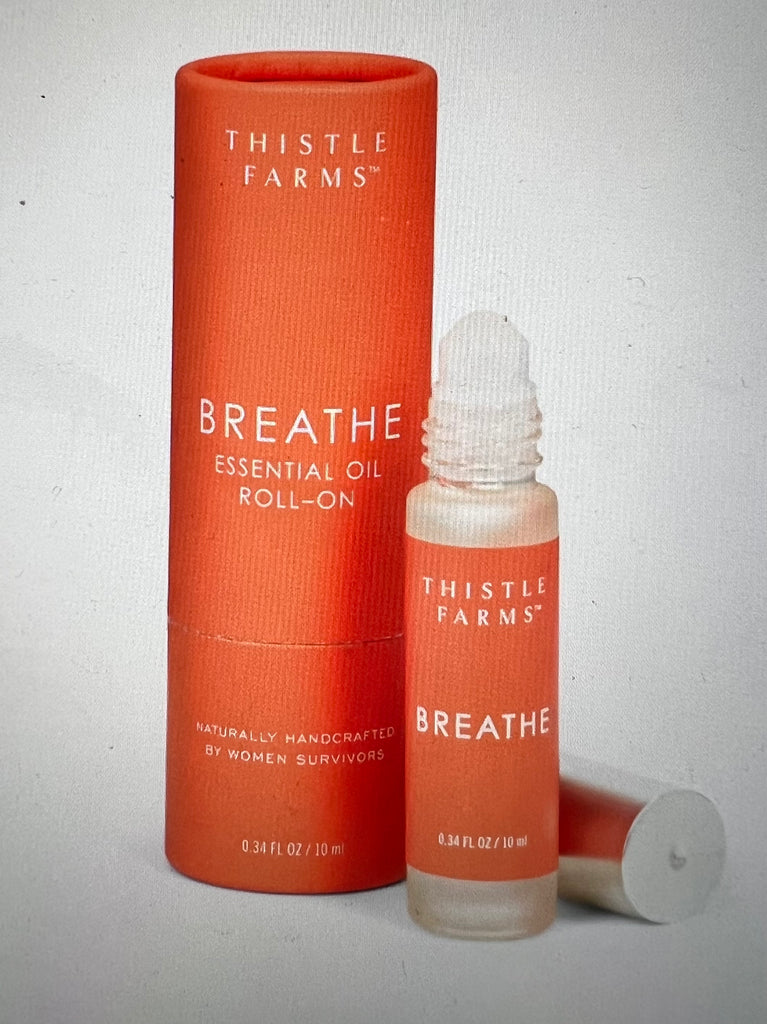 Handmade Healing Oil Roller for Breathe with eucalyptus smithii, niaouli, peppermint, and frankincense