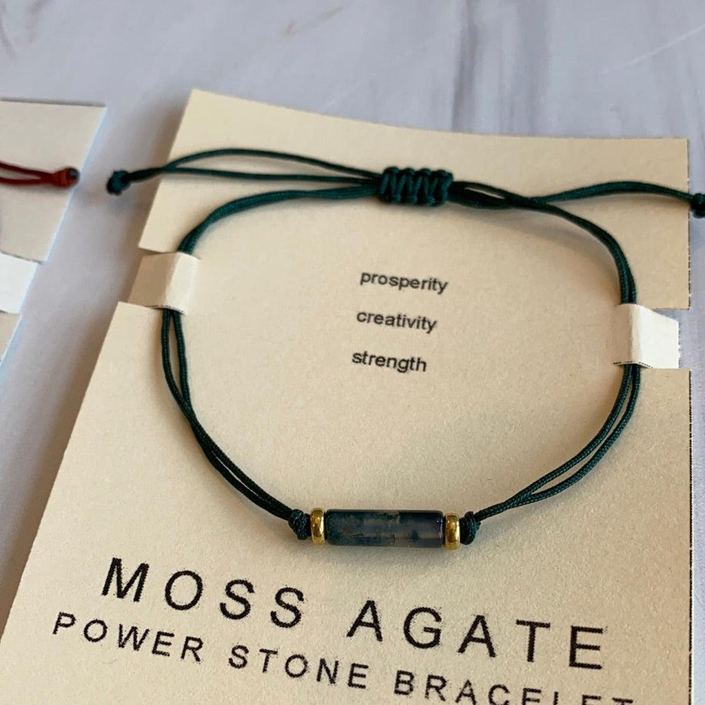 Moss Agate Power Stone Bracelet