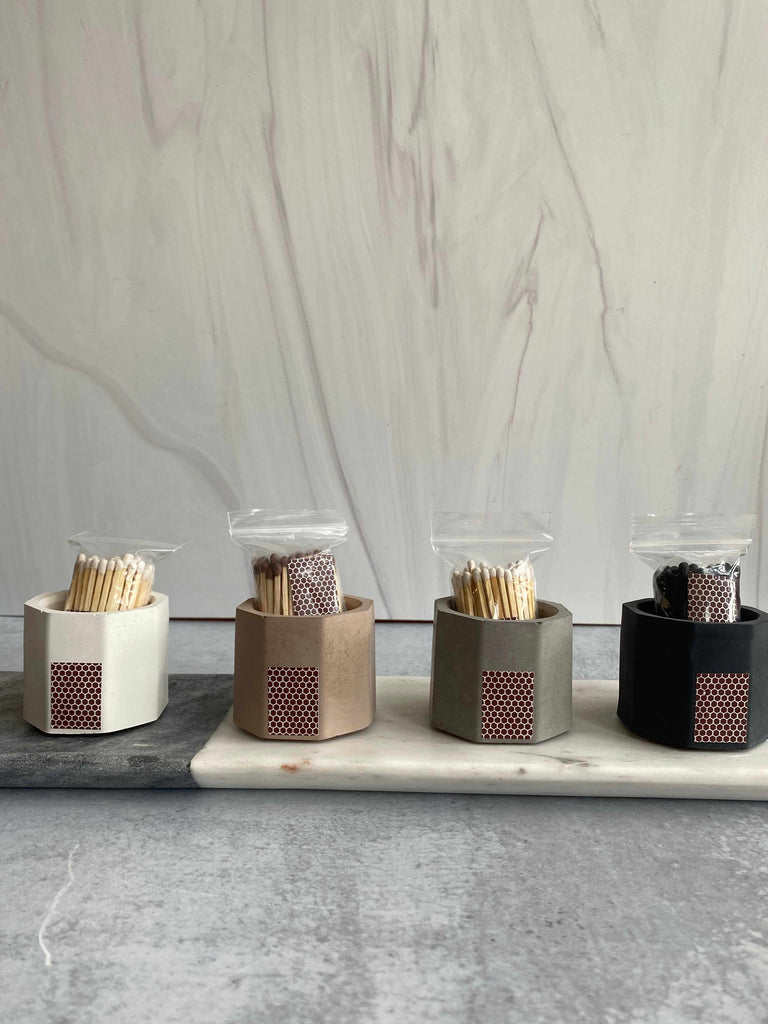 Match Stick Holders with Striker in neutral colors