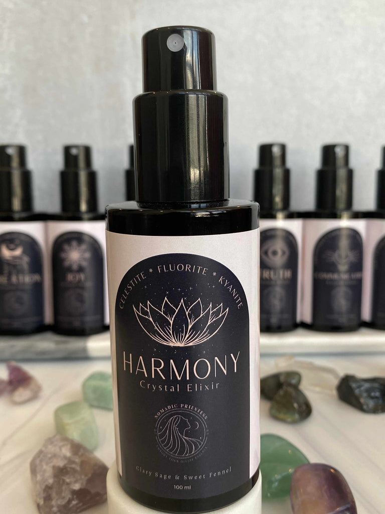 Crystal Elixir Aura Mist for Harmony in sage and fennel