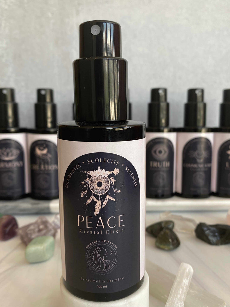 Crystal Elixir Aura Mist for Peace in bergamot and jasmine