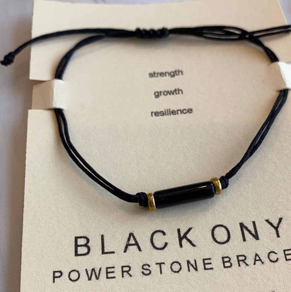 Power Stone Bracelet in Black Onyx