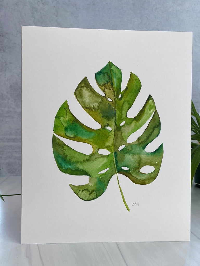 Philodendron Split Leaf Monstera Art Print