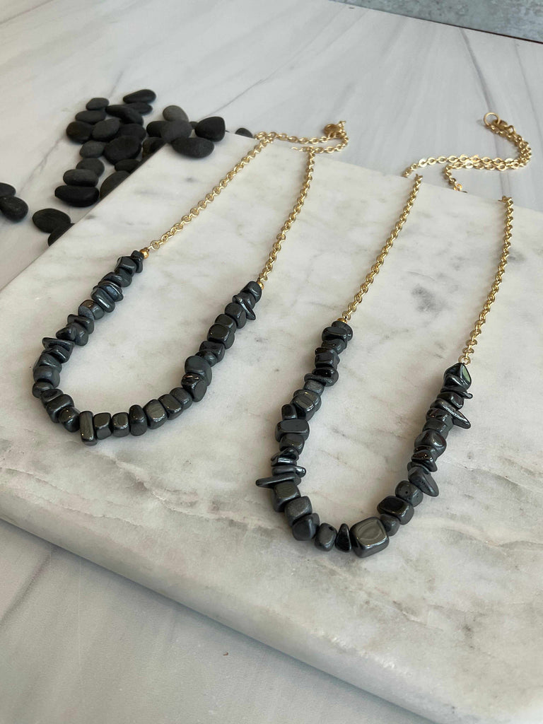 20" and 24" Shungite Gemstone Necklaces