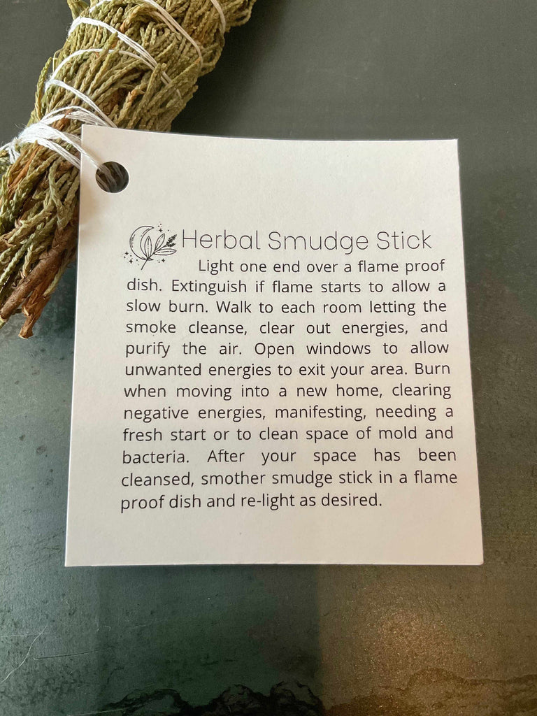 Juniper and Sage Smudge Stick Instructions